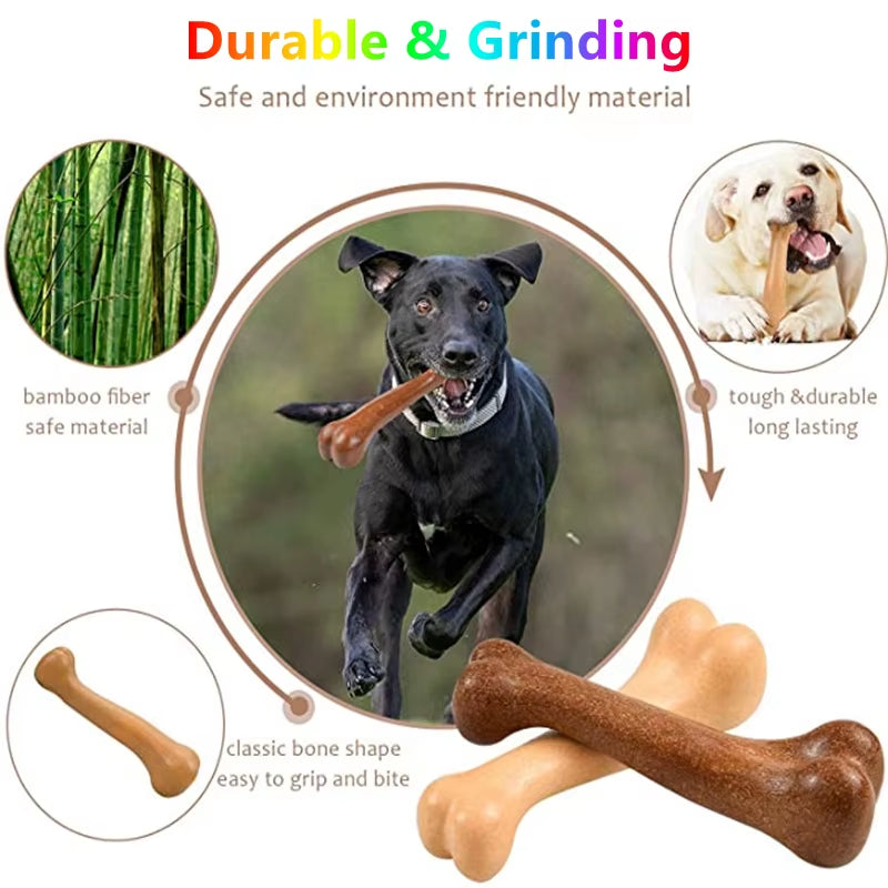 Indestructible Natural Tough Anti-Bite Chew Toy for Large and Medium Dogs - Dental Care and Teething Solution